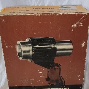 Vintage Camera Flash by - Black and Silver